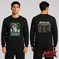 Metallica M72 World Tour June 19 And June 21 2026 At Aviva Stadium Dublin Ireland Skeleton Warrior Artwork By Gary Ronaldson Two Sided Sweatshirt

