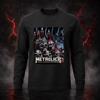Metallica M72 World Tour June 20 2025 Levi's Stadium Santa Clara California United States T-shirt by Brandon Heart featuring skulls, melting red candles, a horned skull altar, ghostly cloaked figures, dark smoke and Santa Clara event text.