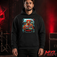 Metallica M72 World Tour June 21 2026 At Aviva Stadium Dublin Ireland Fire Queen Cart Artwork Hoodie