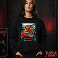 Metallica M72 World Tour June 21 2026 At Aviva Stadium Dublin Ireland Fire Queen Cart Artwork Sweatshirt