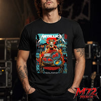 Metallica M72 World Tour June 21 2026 At Aviva Stadium Dublin Ireland Fire Queen Cart Artwork T-Shirt