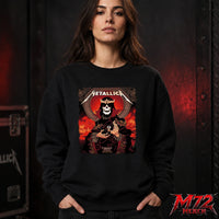 Metallica M72 World Tour June 28 2026 At Principality Stadium Cardiff Wales Grim King Artwork By Peter Diamond Sweatshirt