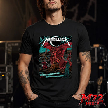 Metallica M72 World Tour June 28 2026 At Principality Stadium Cardiff Wales Red Dragon Artwork By The Duchess Of Dark T-Shirt