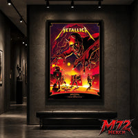 Metallica M72 World Tour June 3 2026 At Stadio Renato Dall’Ara Bologna Italy Demon Stage Artwork By Nino Cammarata Poster Canvas