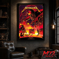 Metallica M72 World Tour June 3 2026 At Stadio Renato Dall’Ara Bologna Italy Demon Stage Artwork By Nino Cammarata Poster Canvas