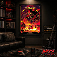 Metallica M72 World Tour June 3 2026 At Stadio Renato Dall’Ara Bologna Italy Demon Stage Artwork By Nino Cammarata Poster Canvas