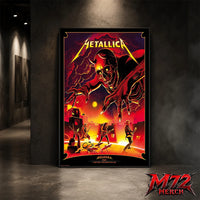 Metallica M72 World Tour June 3 2026 At Stadio Renato Dall’Ara Bologna Italy Demon Stage Artwork By Nino Cammarata Poster Canvas