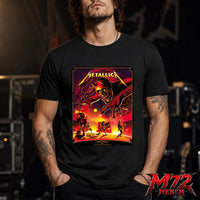 Metallica M72 World Tour June 3 2026 At Stadio Renato Dall’Ara Bologna Italy Demon Stage Artwork By Nino Cammarata T-Shirt