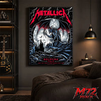 Metallica M72 World Tour June 3 2026 At Stadio Renato Dall’Ara Bologna Italy Gargoyle Moon Artwork By Keith Stanley Poster Canvas