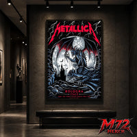 Metallica M72 World Tour June 3 2026 At Stadio Renato Dall’Ara Bologna Italy Gargoyle Moon Artwork By Keith Stanley Poster Canvas