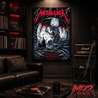 Metallica M72 World Tour June 3 2026 At Stadio Renato Dall’Ara Bologna Italy Gargoyle Moon Artwork By Keith Stanley Poster Canvas