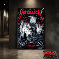 Metallica M72 World Tour June 3 2026 At Stadio Renato Dall’Ara Bologna Italy Gargoyle Moon Artwork By Keith Stanley Poster Canvas