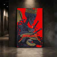Metallica M72 World Tour May 11 2025 Historic Crew Stadium Columbus Ohio United States poster canvas by Vance Kelly featuring a crowned skeleton, coiled viper, crossed swords, thorny black roots and Columbus event text.