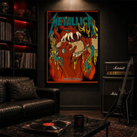 Metallica M72 World Tour May 23 2025 Lincoln Financial Field Philadelphia Pennsylvania United States Tentacled Beast Snarl By Squindo Poster Canvas
