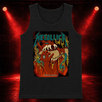 Metallica M72 World Tour May 23 2025 Lincoln Financial Field Philadelphia Pennsylvania United States T-shirt by Squindo featuring a snarling red creature with giant fangs, red hands, blue-green tentacles, dripping yellow slime and Philadelphia event text.