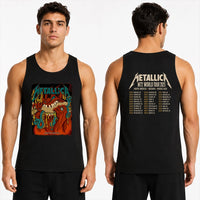 Metallica M72 World Tour May 25 2025 Lincoln Financial Field Philadelphia Pennsylvania United States 2 side T-shirt by Squindo featuring a monstrous fanged creature with red hands, blue-green tentacles, dripping yellow slime and M72 tour back print.