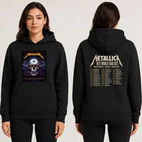 Metallica M72 World Tour May 31 2025 Bank of America Stadium Charlotte North Carolina United States 2 side T-shirt by N.C. Winters featuring a glowing skull with radiant third eye, golden eyes, mystical ornamental details and M72 tour back print.