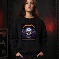 Metallica M72 World Tour May 31 2025 Bank of America Stadium Charlotte North Carolina United States T-shirt by N.C. Winters featuring a glowing skull with radiant third eye, golden eyes, mystical ornamental details and Charlotte event text.