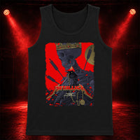 Metallica M72 World Tour May 9 2025 Historic Crew Stadium Columbus Ohio United States T-shirt by Vance Kelly featuring a crowned skeleton, black raven, arrows, thorny roots, gold medallion and Columbus event text.